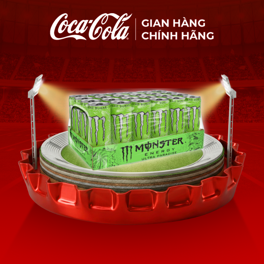 [SIÊU SALE ] Lốc 24 Lon Nước Tăng Lực Giải Khát Monster Energy Ultra Paradise 355ml/Lon Sale 25.4 Coca-Cola Chính Hãng_LD