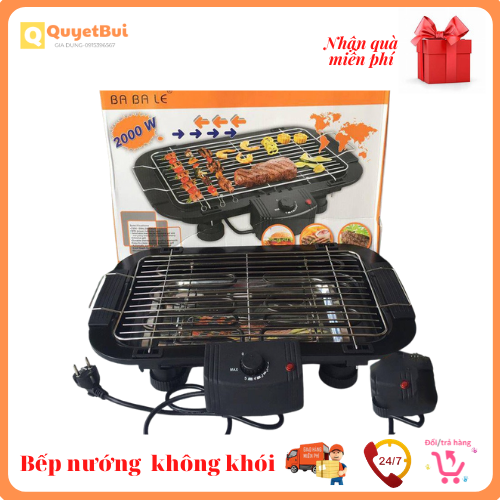 (Qùa tặng) bếp nướng điện không khói, Bếp nướng điện róc mỡ chính hãng siêu bền,Bếp nướng điện giá rẻ QuyetBui store quà tặng  bàn chải đánh răng than tre Hàn Quốc chings hãng