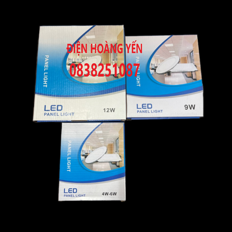 Đèn led âm trần tròn 6w 9w 12w sáng trắng.