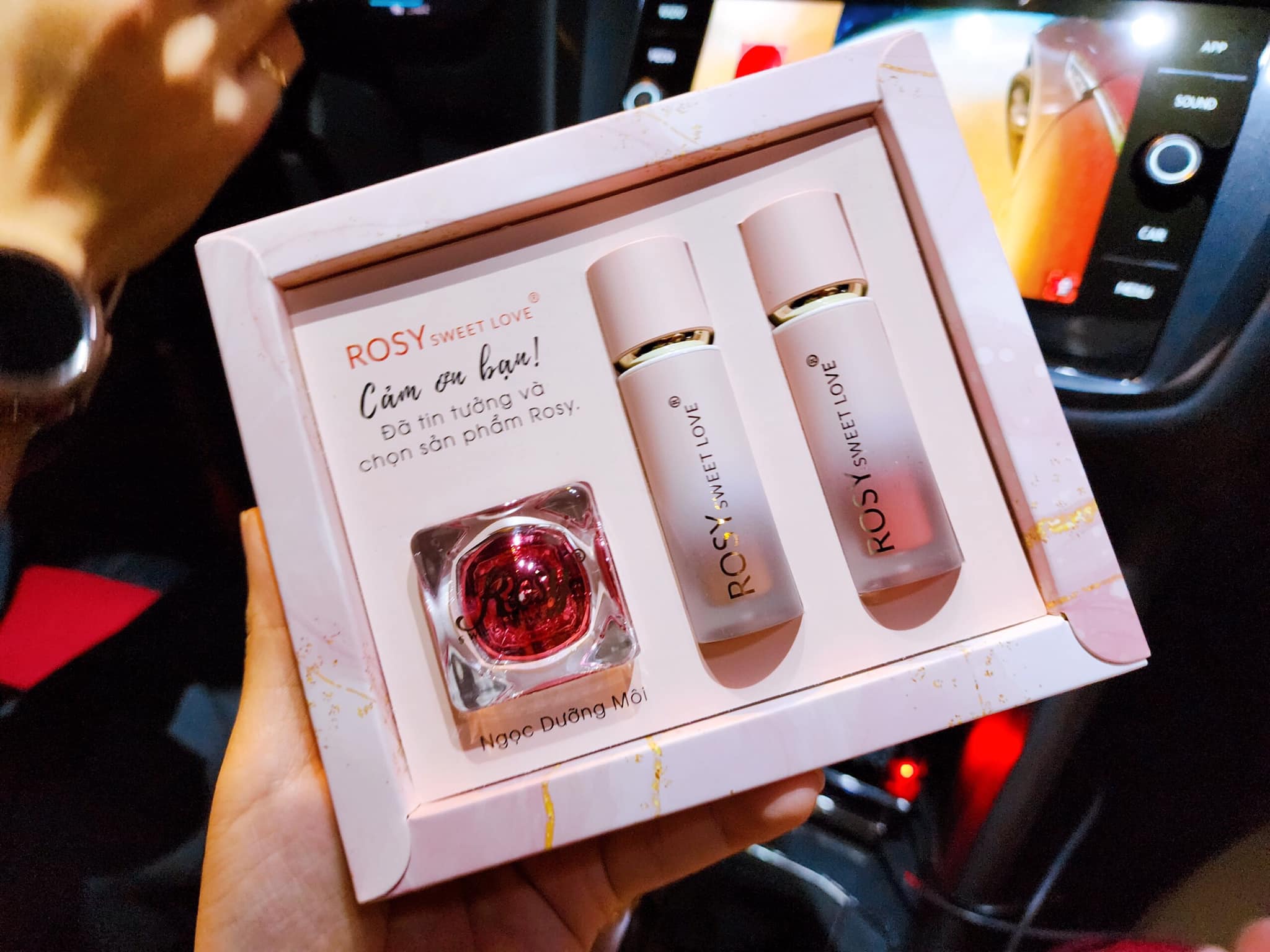 Set quà tặng 2 Son Kem Lỳ Rosy Luxury son lì không chì trắng da bền màu son lâu trôi