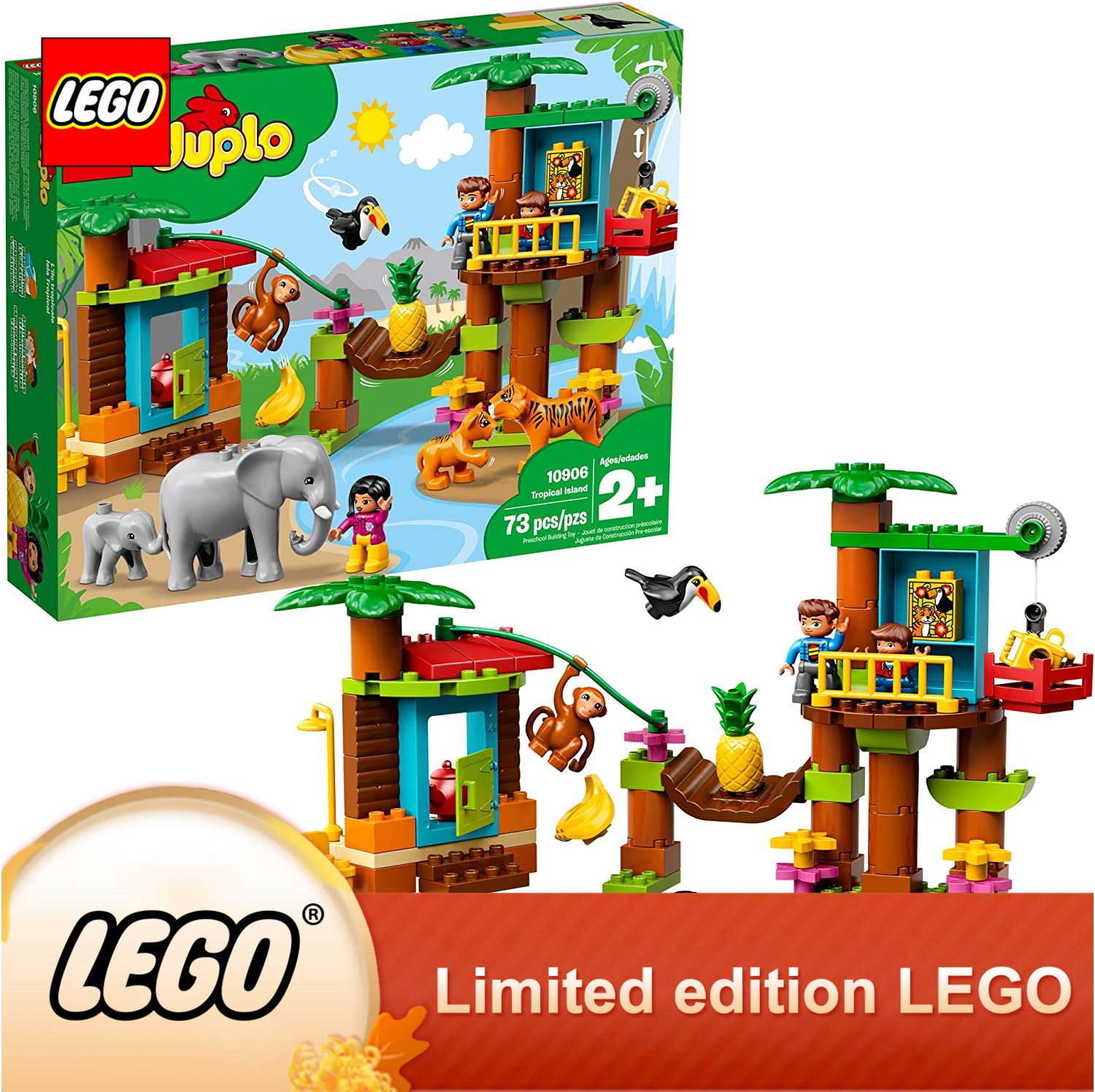 Phiên bản giới hạn lego duplo thị trấn đảo nhiệt đới 10906 khối độc quyền