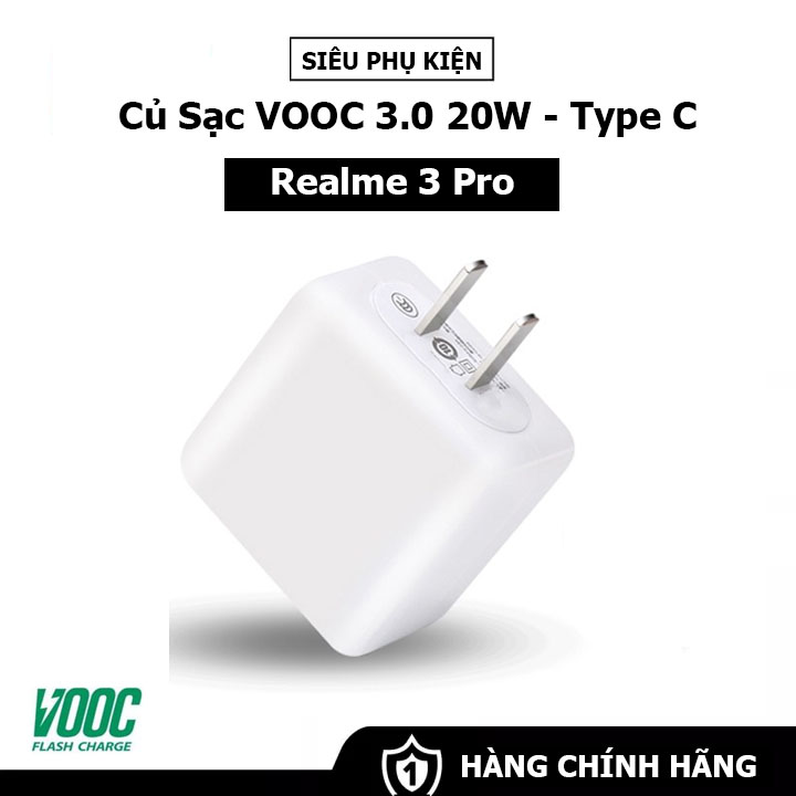 Củ Sạc VOOC 3.0 Cho Realme 3 Pro - Sạc VOOC Chính Hãng [Fullbox]