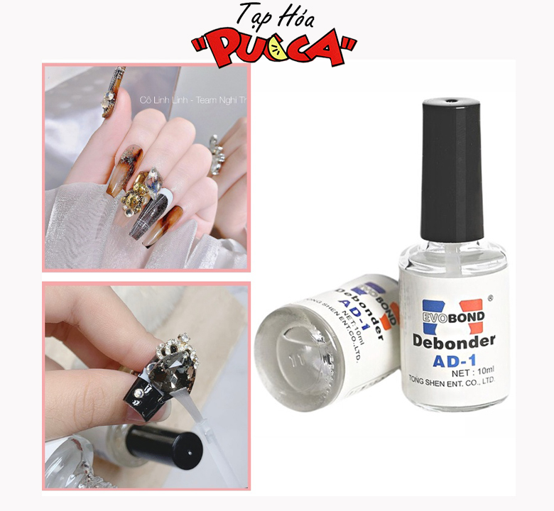 Nước tháo móng giả - sáng đá nail AD 10ml