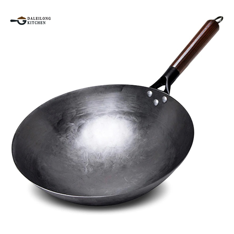 DALEILONG Đồ gia dụng và thương mại Chảo Trung Quốc chống dính không tráng phủ 32cm / 34cm / 36cm / 38cm / 40cm / 42cm chảo chống dính