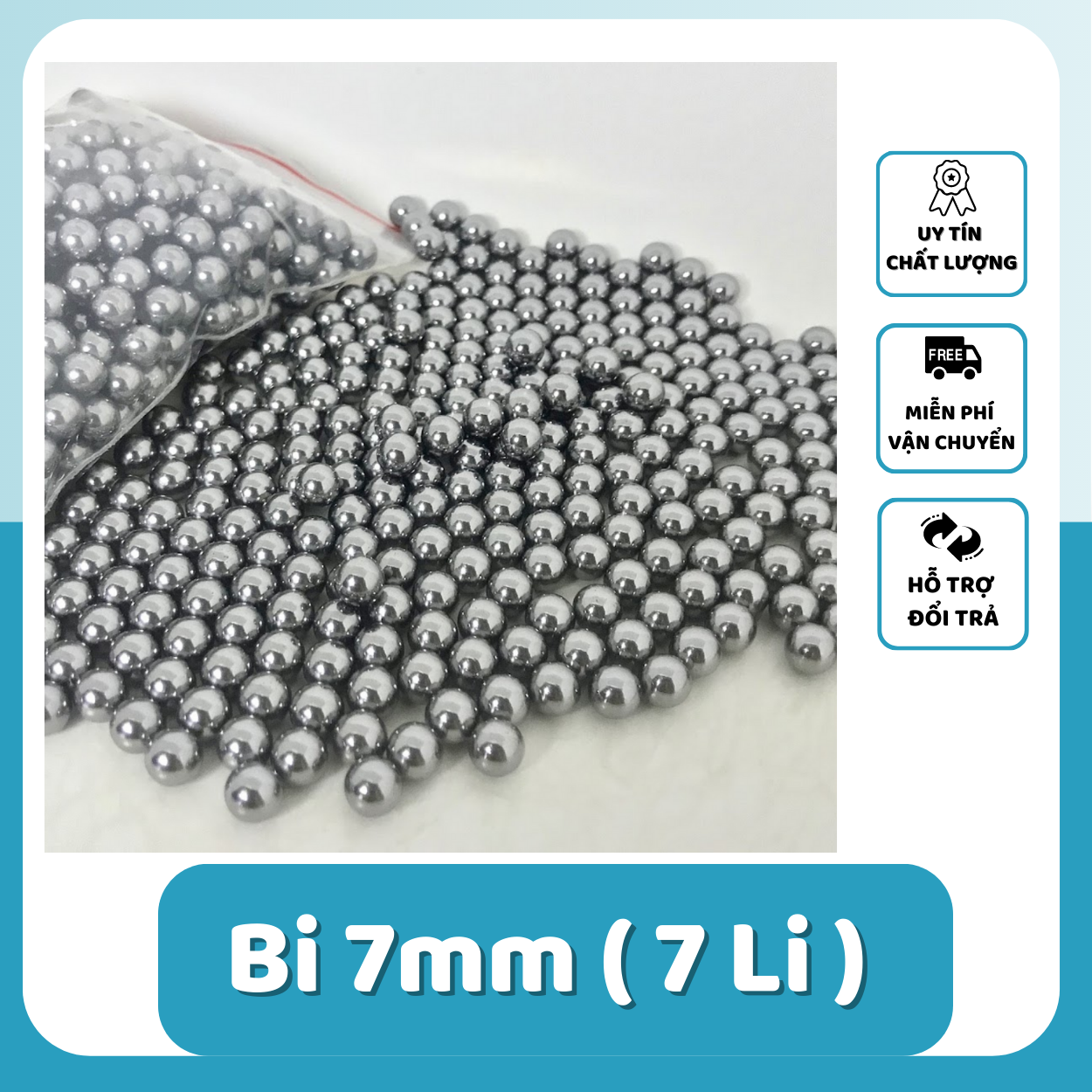 1 kg bi sắt loại 7mm