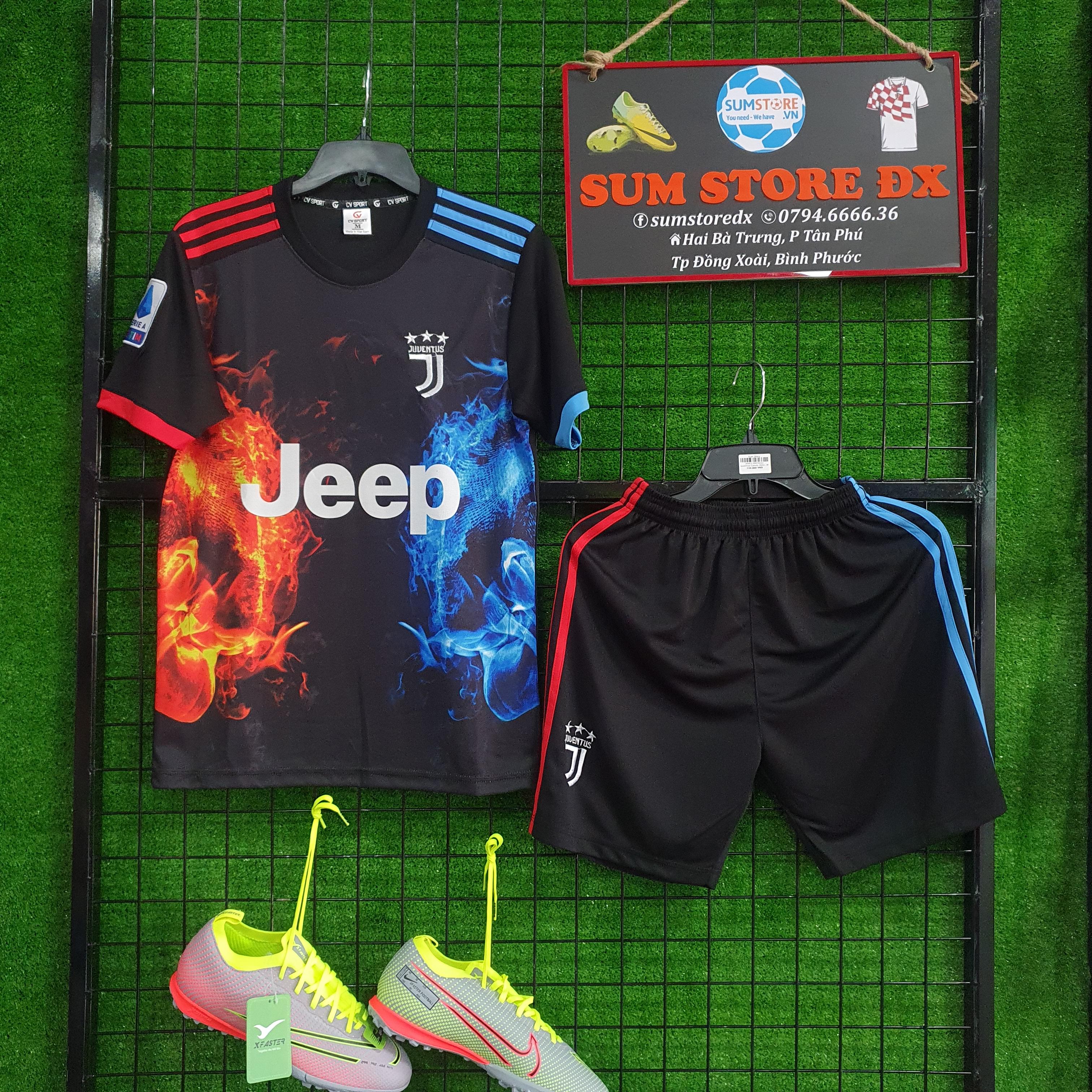 Đồ Đá Banh Vải Mè Cực Đẹp CLB Juventus 2020–Áo Bóng Đá, Đồ Thể Thao Nam Nữ Mẫu Mới