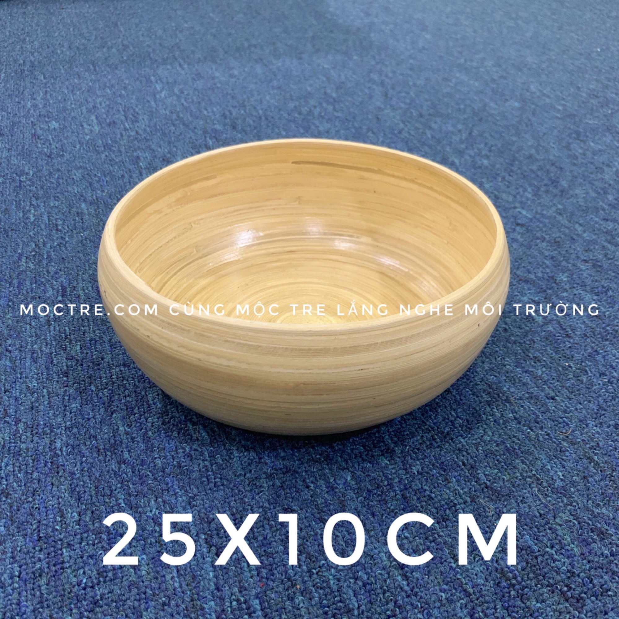[HCM]Chậu gỗ tre Mộc Tre ngâm tay massage spa kích thước 25x10cm
