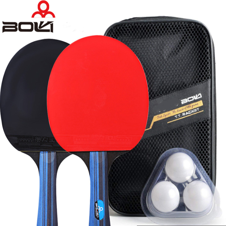 Đôi vợt bóng bàn Boer A10 tặng kèm túi đựng và 3 bóng