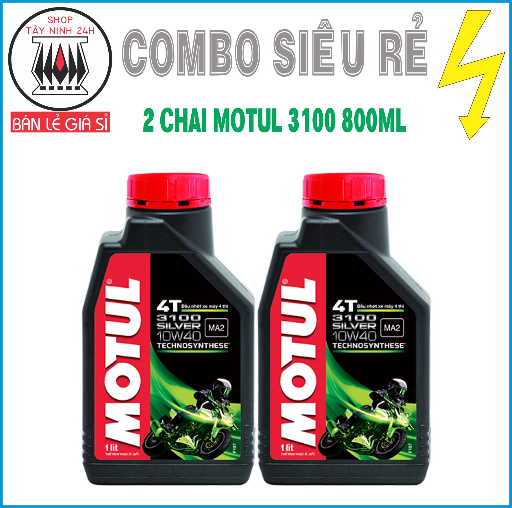 COMBO 2 MOTUL SILVER 3100 10W40 800ML
