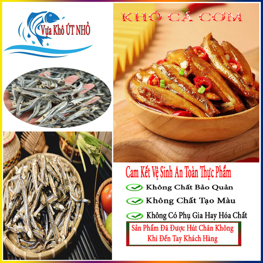 [HÀNG MỚI VỀ] Cá cơm sữa tươi, cá cơm khô đặc sản Nha Trang đóng túi hút chân không 1000gram Uy Tín Chất Lượng Tại Vựa Khô ÚT NHỎ.