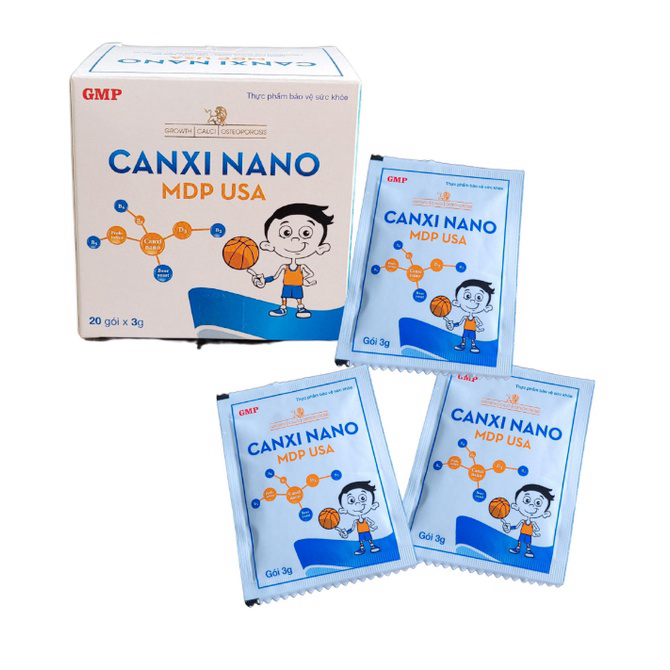Cốm Canxi nano mdp usa bổ sung canxi, chống còi xương, loãng xương, tăng chiều cao