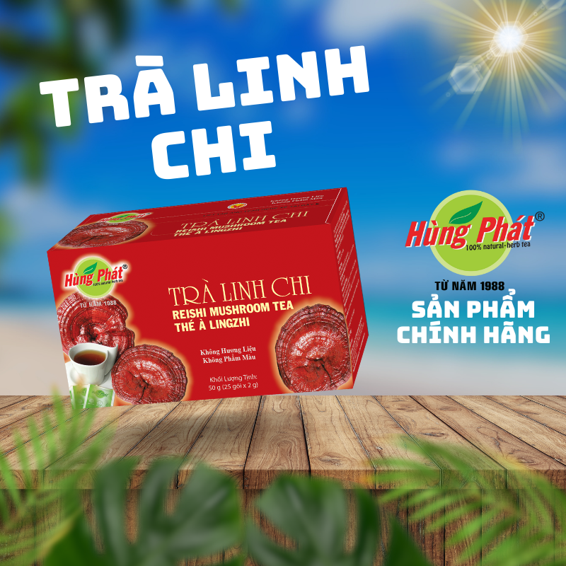 Thanh mat ganoderma tea box of 25 packs - hung phat tea