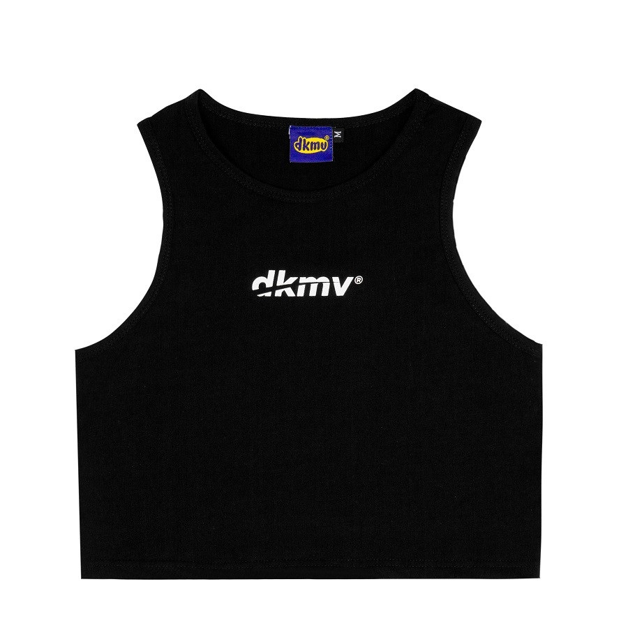 Áo tanktop nữ local brand màu đen | DKMV Tanktop Logo-Black