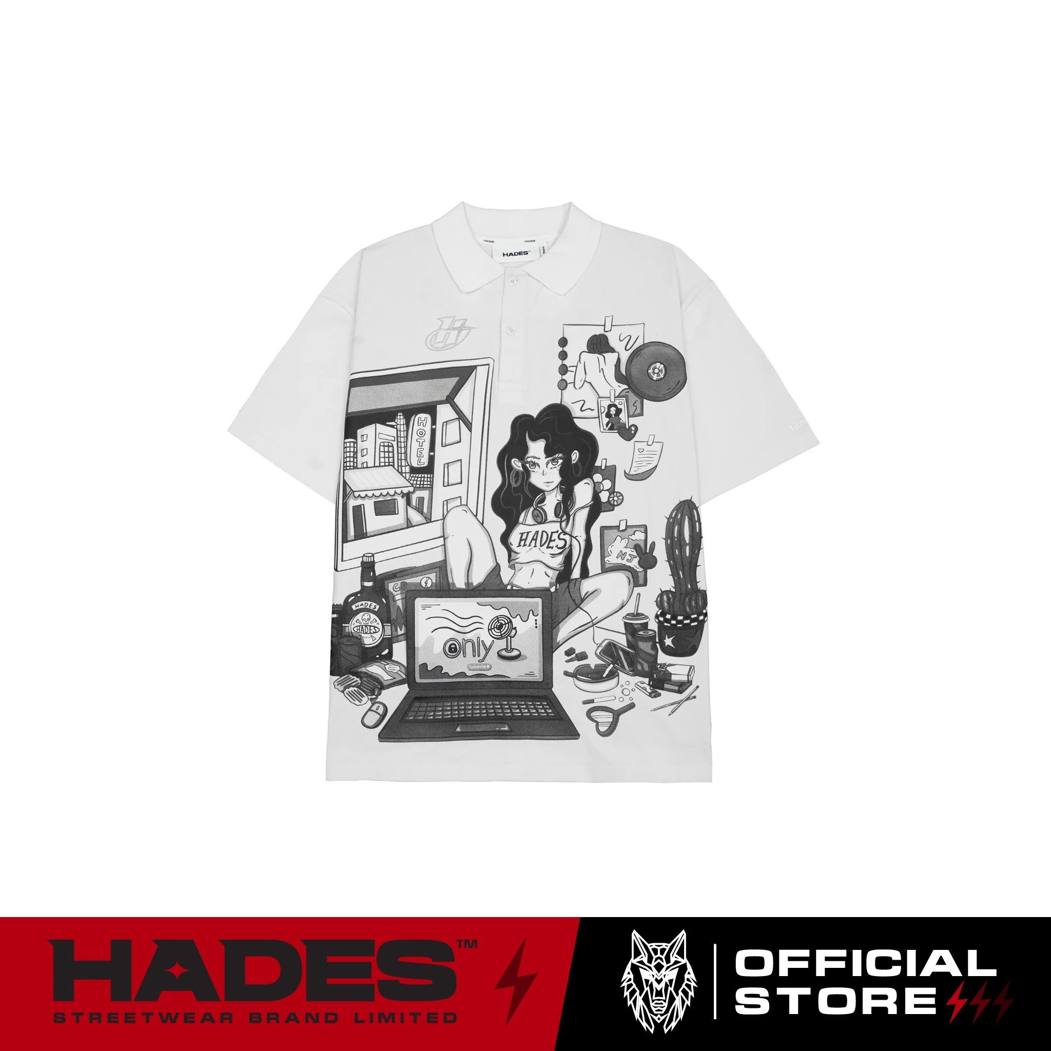 Áo polo unisex thun cá sấu elysium polo - hades brand chính hãng