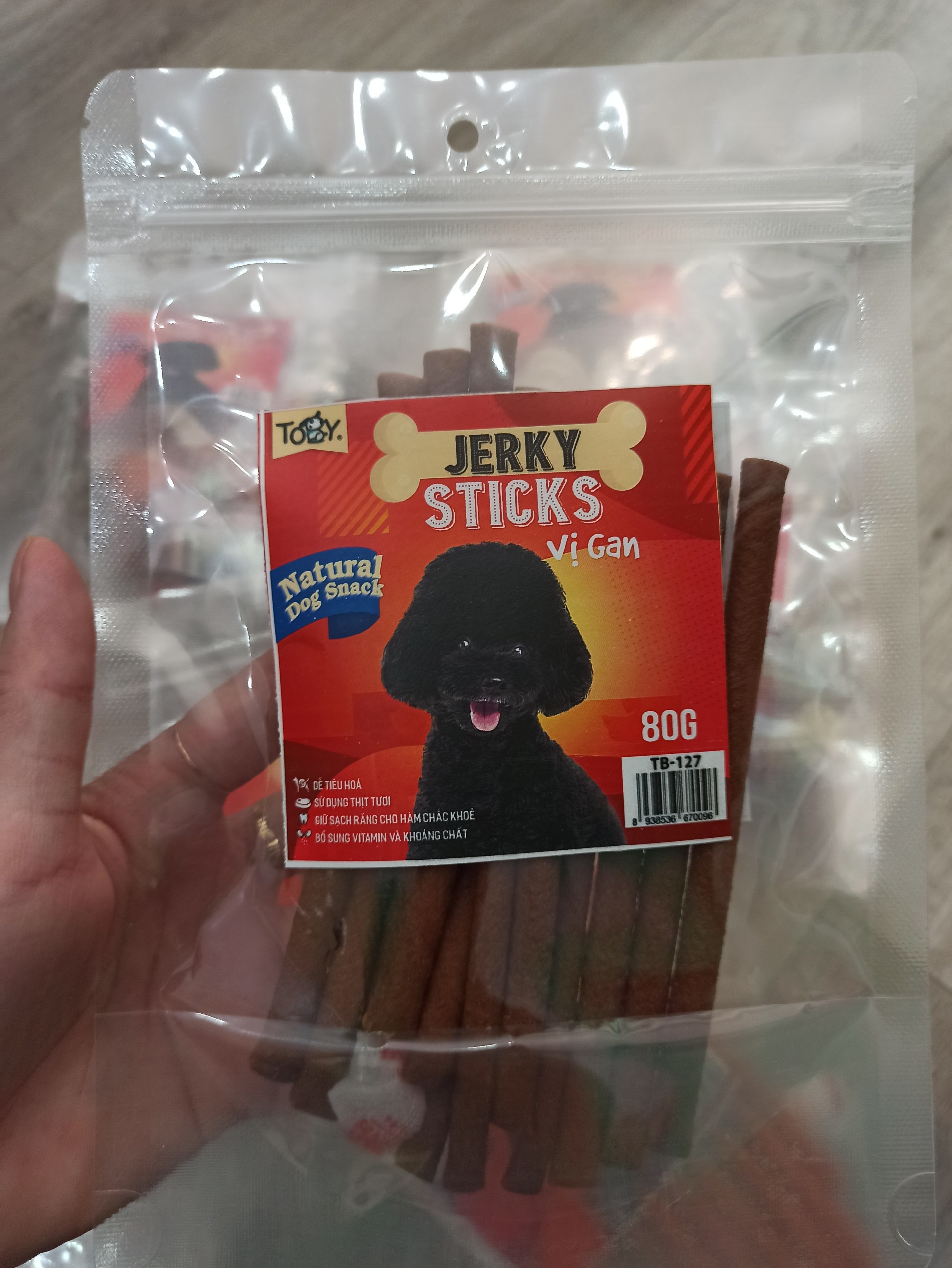 Toby - Que dẻo nhiều vị 80g cho chó