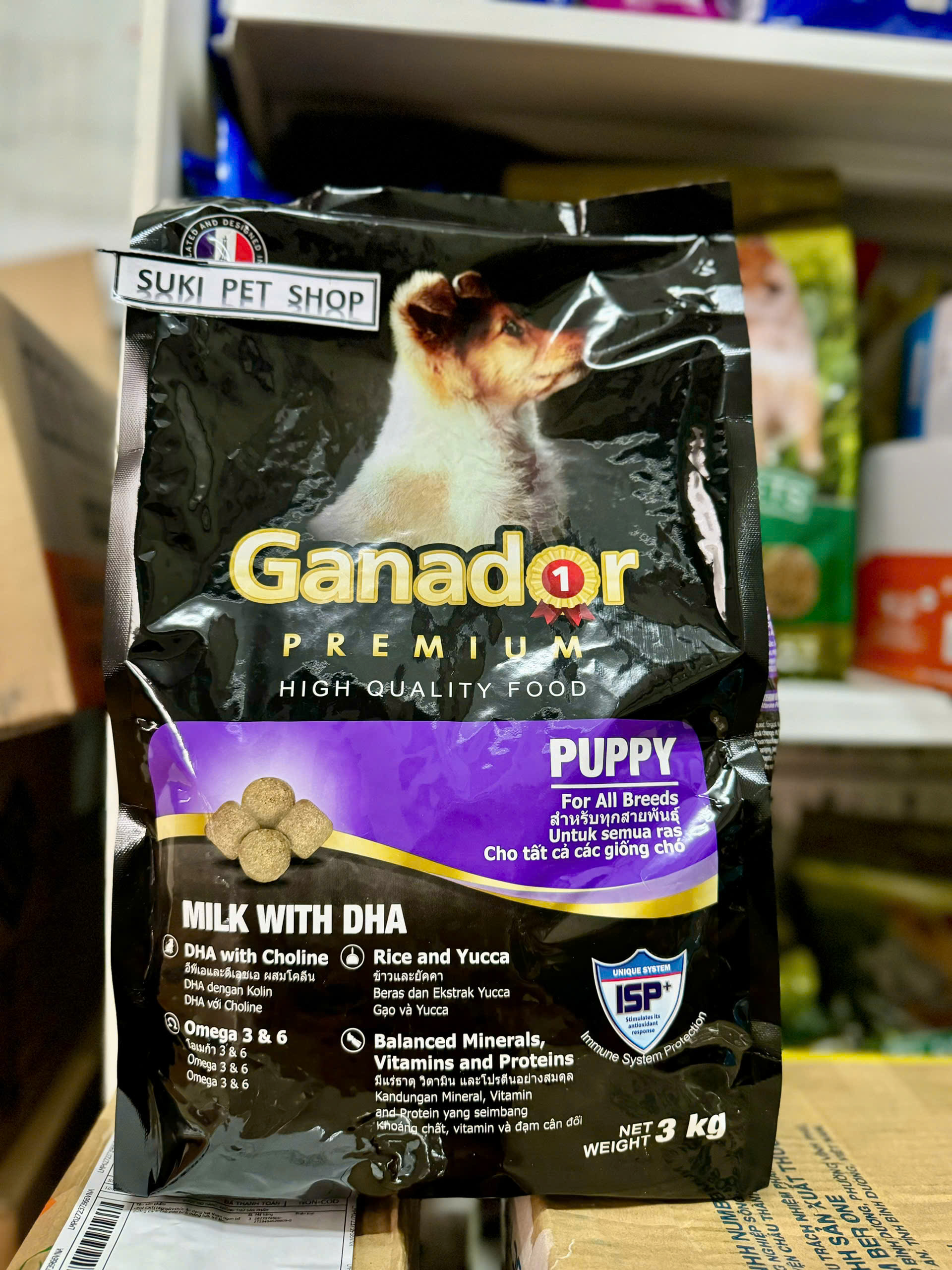  GANADOR PUPPY   túi nguyên seal  400gr & 3kg- THỨC ĂN DẠNG HẠT DÀNH CHO CHÓ CON - hàng chính hãng date xa 