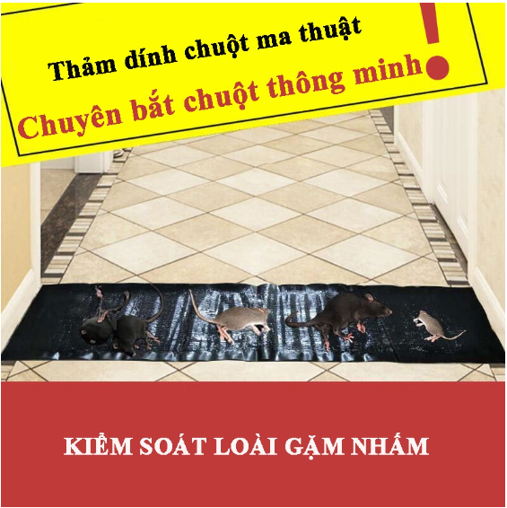 DIỆT HẾT CHUỘT Keo dính chuột siêu dính dài 120cm, miếng dán chuột, bẫy chuột, không ẩm ướt, tái sử dụng nhiều lần không độc hại