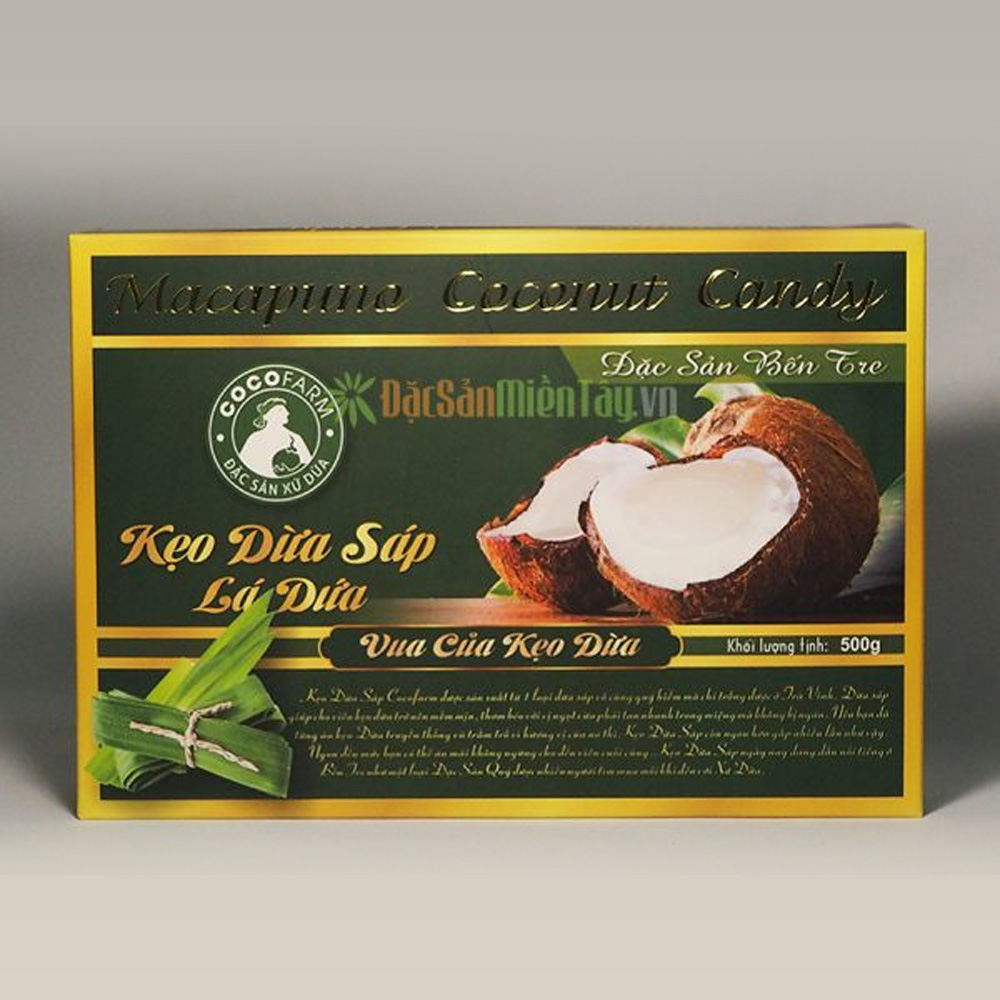 Kẹo dừa sáp Cocofarm 500gr