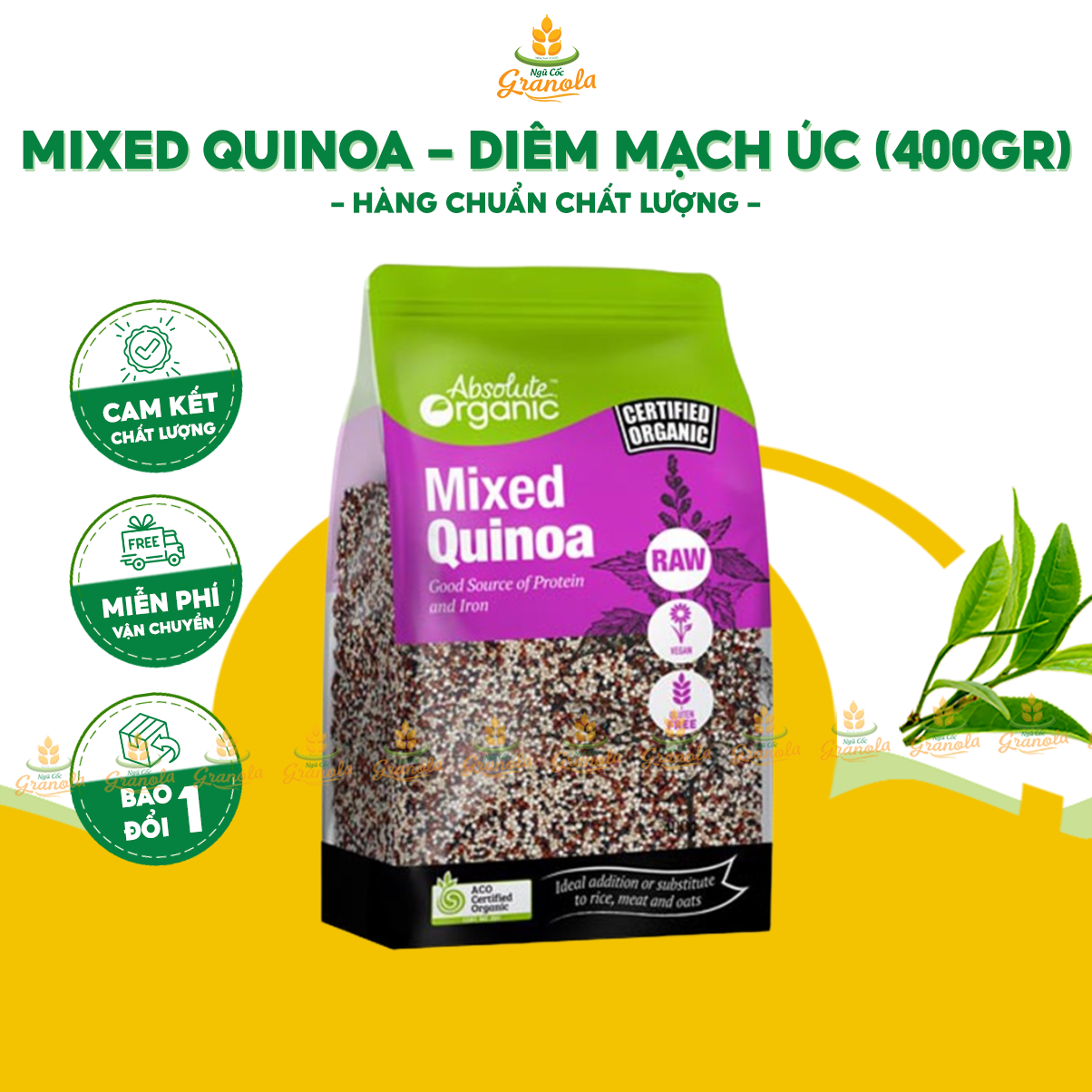 Hạt diêm mạch Úc Mixed Quinoa hỗn hợp loại ngon -