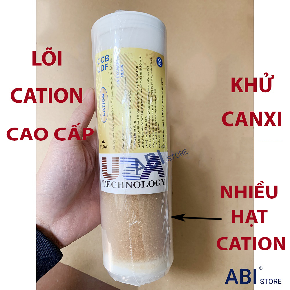Lõi lọc cation khử canxi cao cấp nhiều hạt lọc, lõi 10 inch