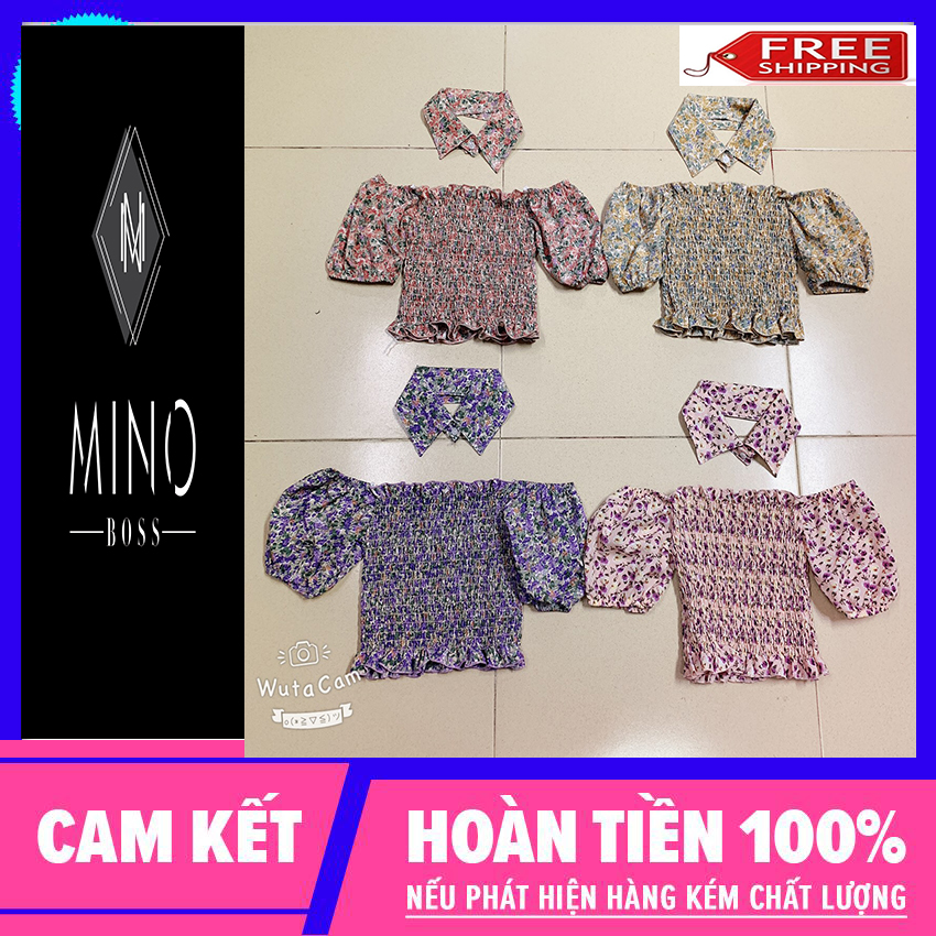 Áo nhún tặng kèm cổ sơmi, áo kiểu đẹp, áo 2 dây, đầm body, đầm chữ a, đầm form rộng, áo kiểu nữ, mino boss