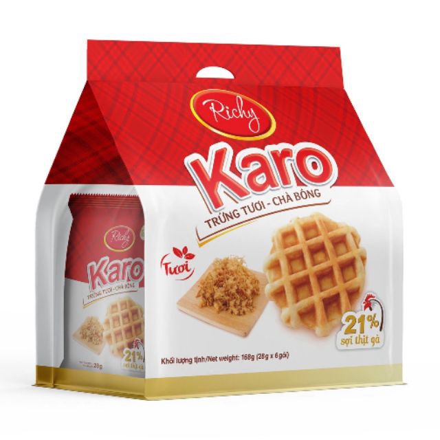 BÁNH KARO CHÀ BÔNG TRỨNG TƯƠI VÀ BÁNH PHÔ MAI HOÀNG KIM QTP171