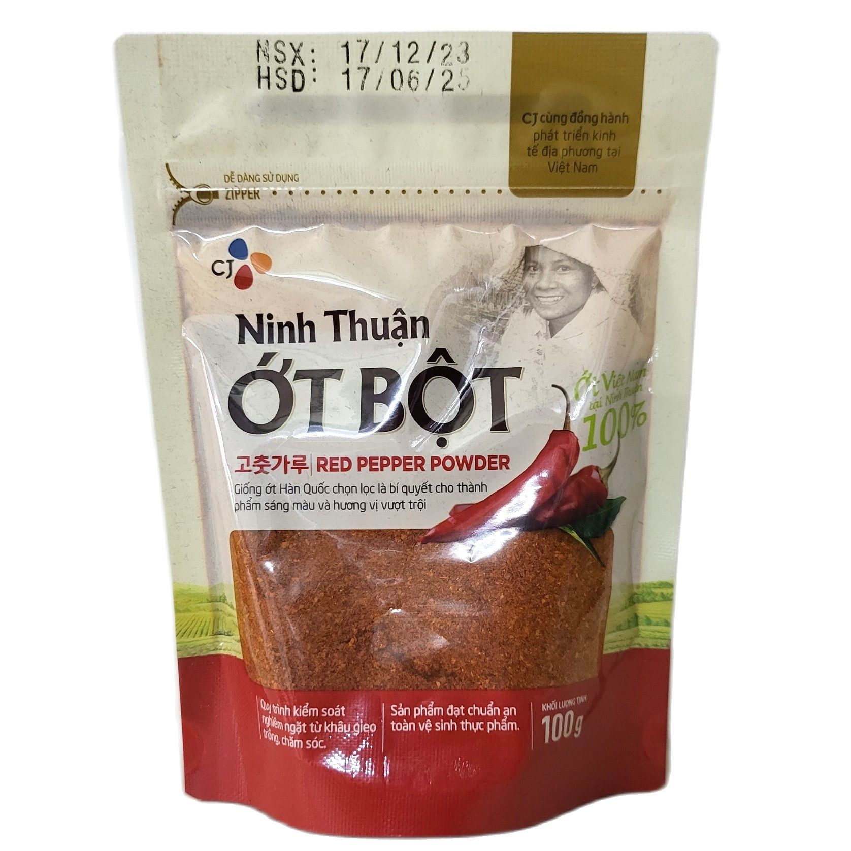 Cj foods ớt bột ninh thuận red pepper powder