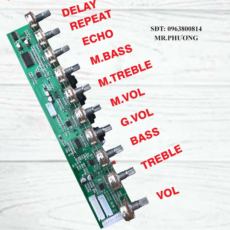 Mạch echo loa kéo đa năng 10 volume m65831 t62m0001a - echo t62m0001a