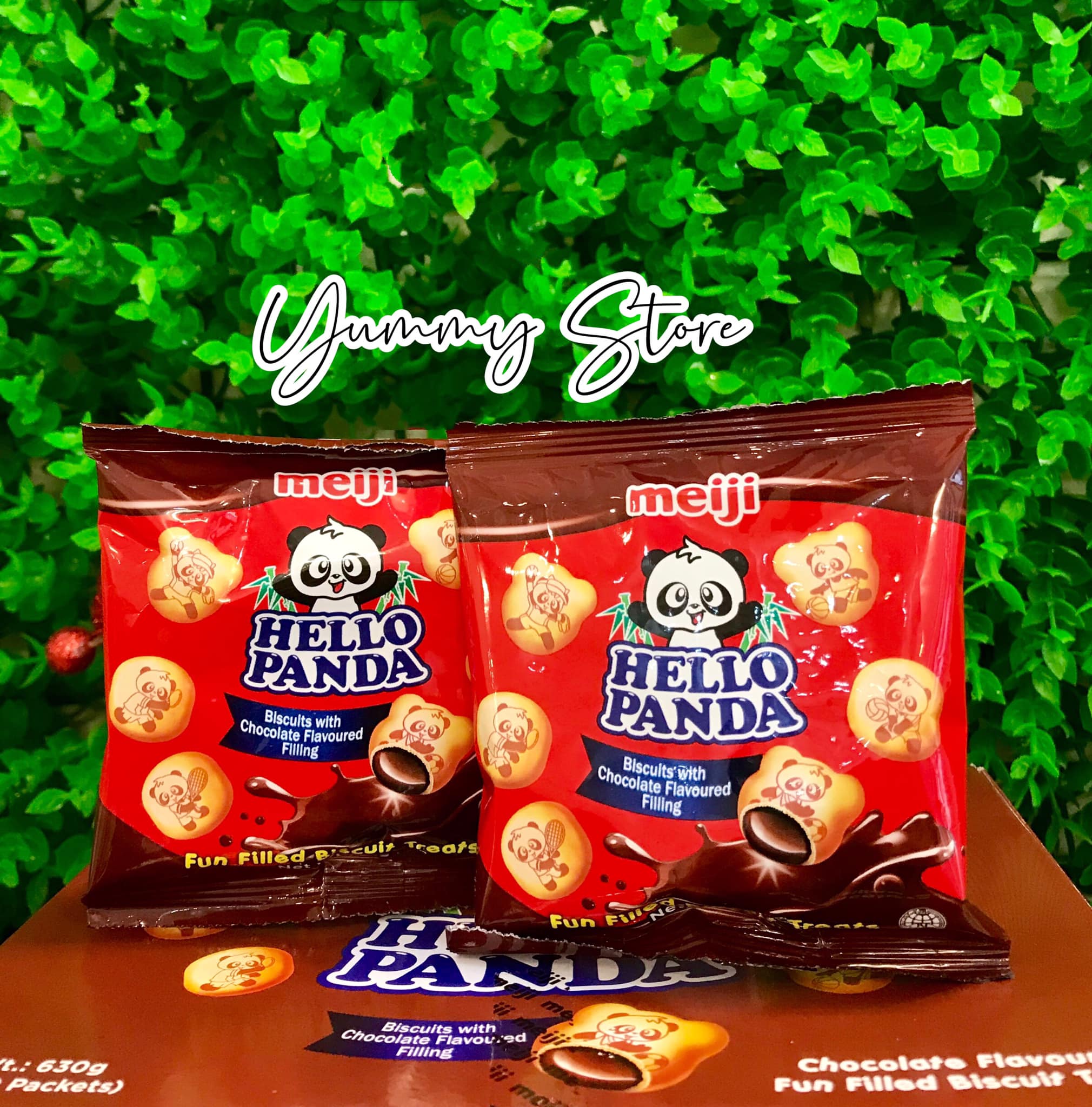 Bánh gấu panda nhân socola meiji gói 21g