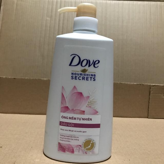 Dầu Gội Xả Dove Oải Hương/ Hoa Sen 650g/620g