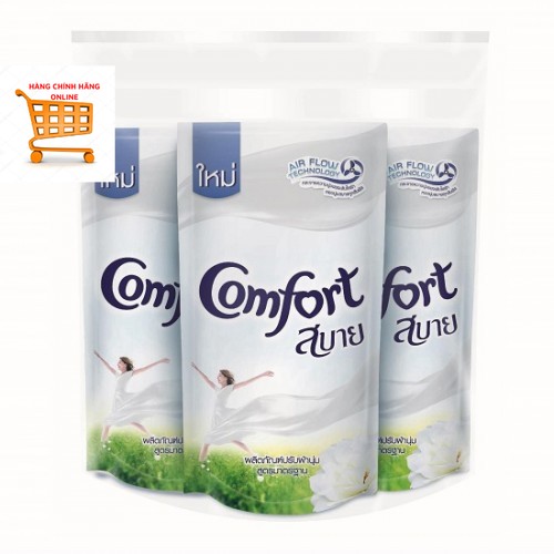 ComBo 3 Túi Nước xả vải comfort thái lan 580ml- Màu Trắng