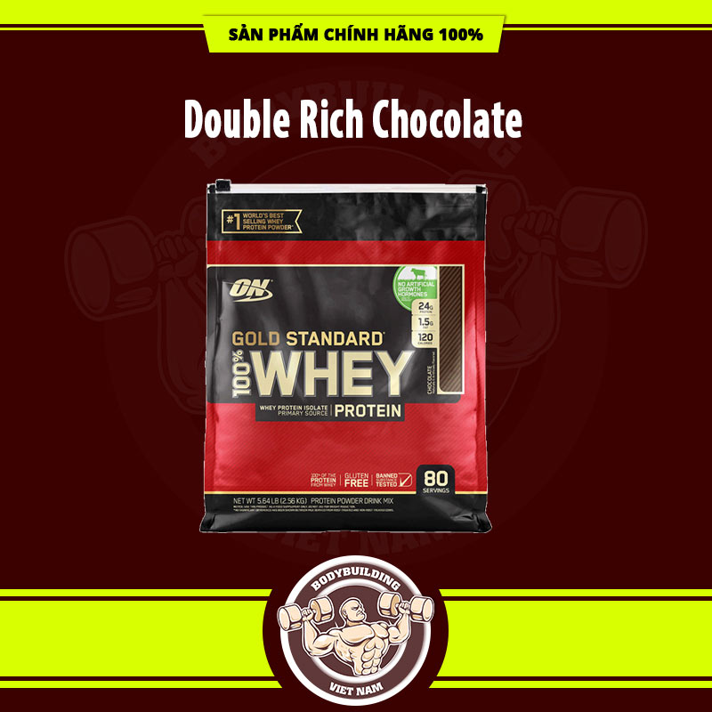 ON GOLD STANDARD 100% WHEY 10LBS - 4.54 KG - Tăng cơ, giảm mỡ cho thể thao, gym, yoga, fitness - Vị Double Chocolate