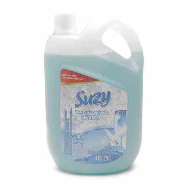 Nước rửa chén suzy muối biển không mùi 4l