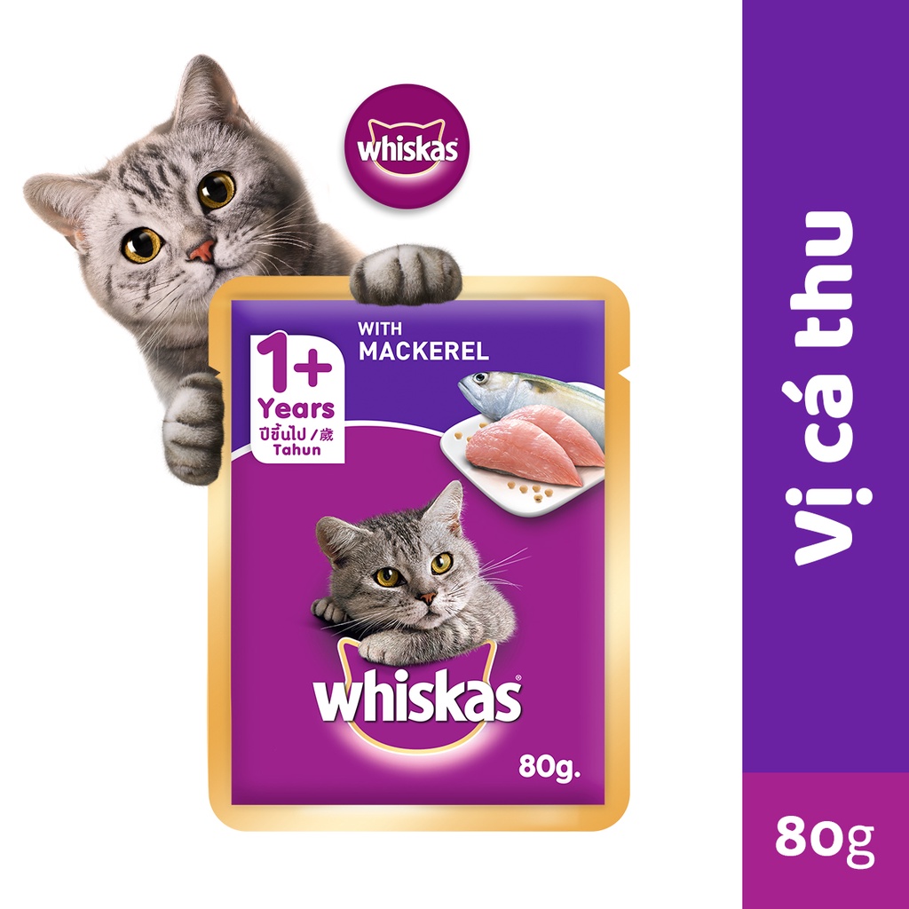 Whiskas pate gói 85g