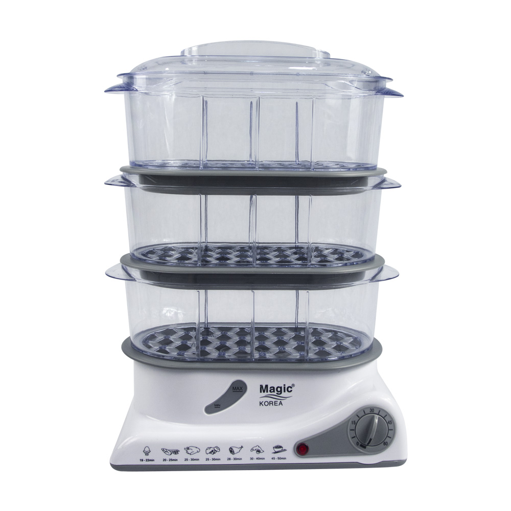 Magic Korea A61 3-Layer Multi-Function Food Steamer Capacity 850W Genuine Product