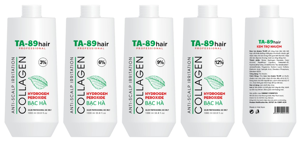 Kem trợ nhuộm TA-89 COLLAGEN 1000ML hương bạc hà