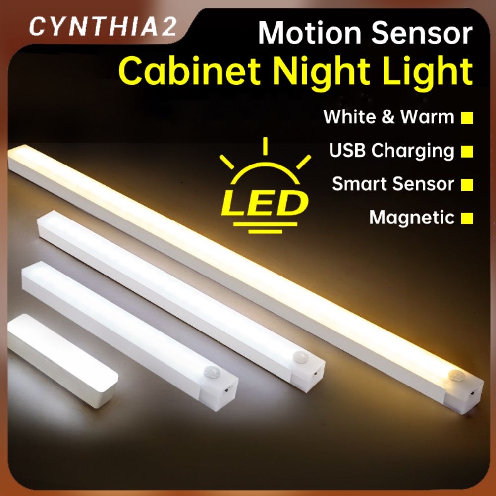 Led Motion Sensor Night Light Wireless Usb Rechargeable Night Light