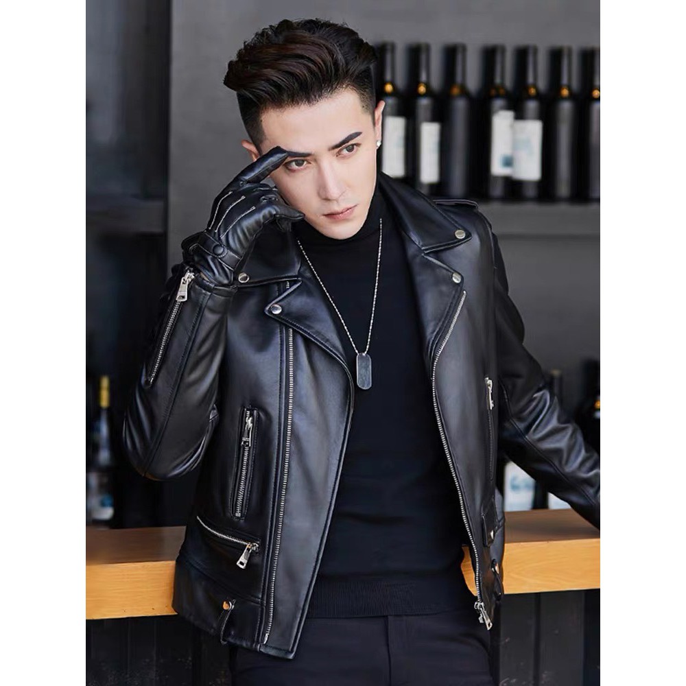 Áo Khoác Da Biker Cao Cấp, Thòi Trang Nam mẫu mới