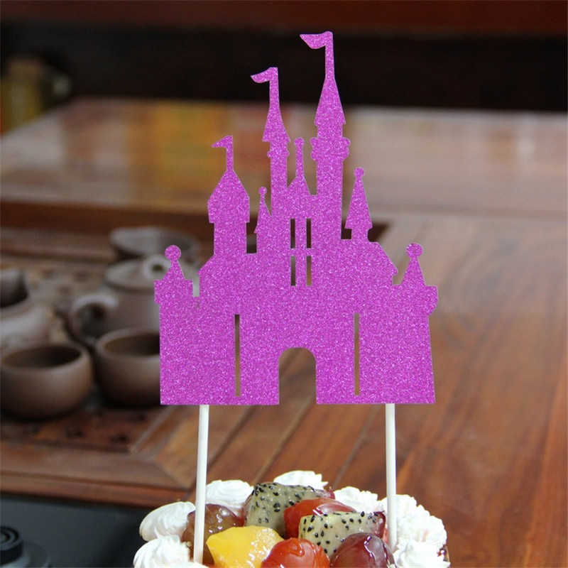 Combo 10 hình lâu đài trang trí bánh kem, bánh sinh nhật