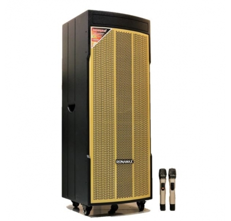 Loa kéo di động ronamax md15a loa kéo bluetooth 2 bass 40 công suất lớn, nghe nhạc cực hay, hát karaoke cực đỉnh, chỉnh bass, treble, echo, pin lâu + bảo hành 12 tháng