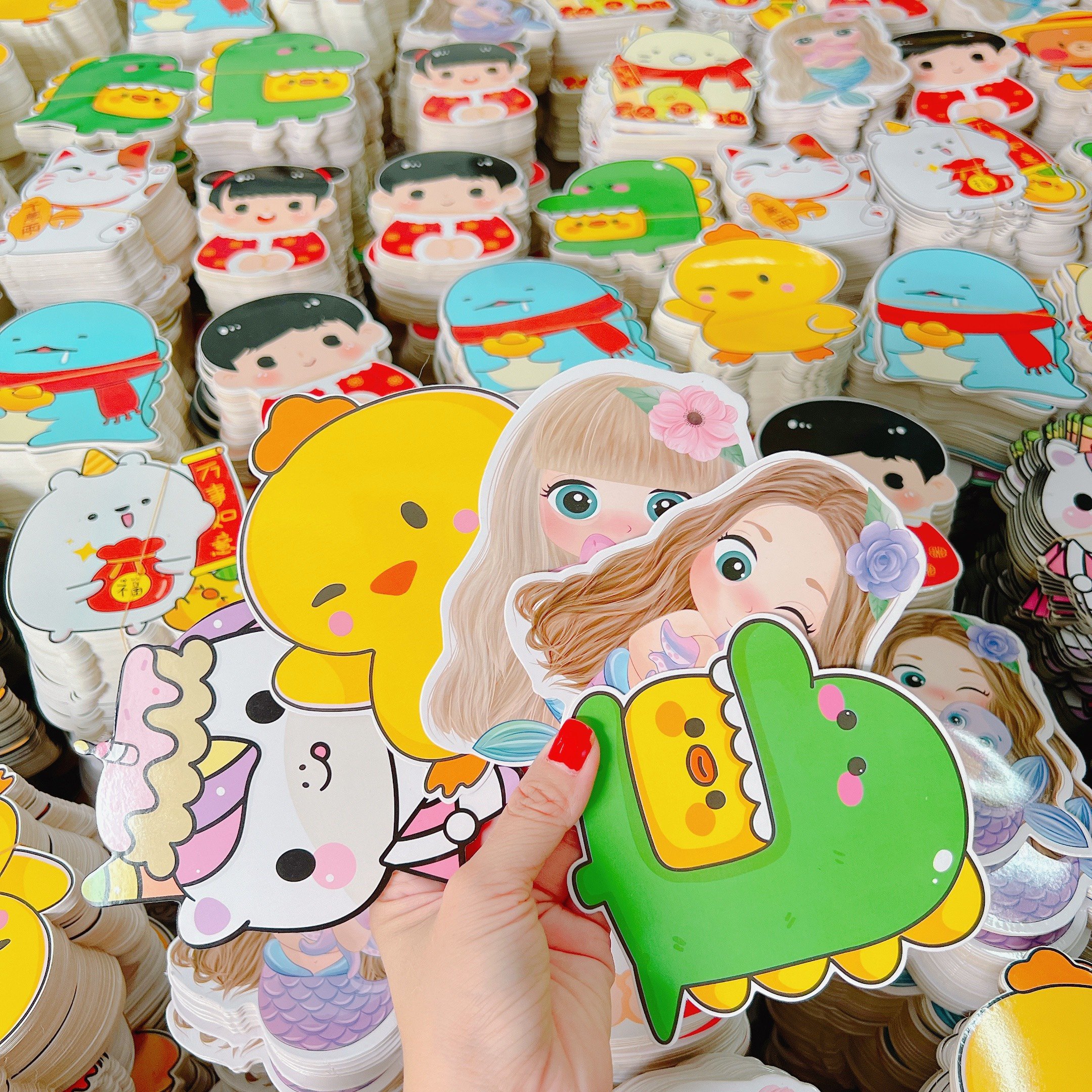 Combo 10 bao lì xì chibi hoạt hình siêu dễ thương