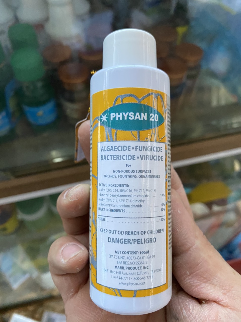 Physan 20 nhập khẩu Mỹ (chai 100ml) chuyên dùng cho hoa Phong Lan