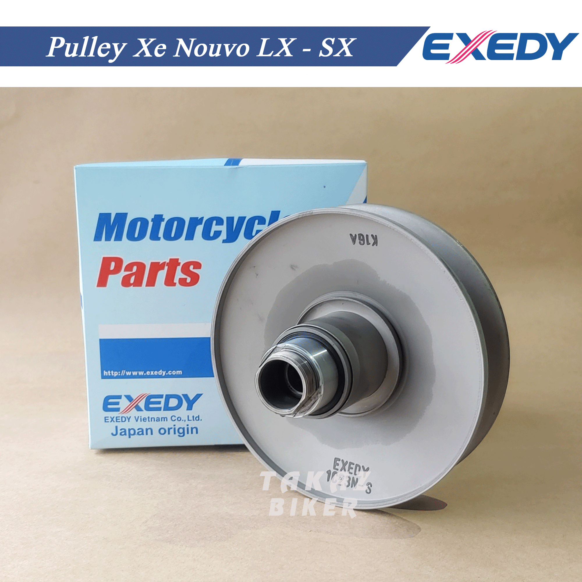 A8 bộ pulley exedy nồi sau xe nouvo lx - sx hãng exedy