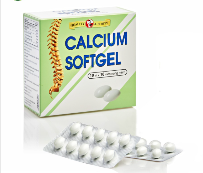 Sản phẩm bổ sung canxi, vitamin D3 - CALCIUM SOFTGEL