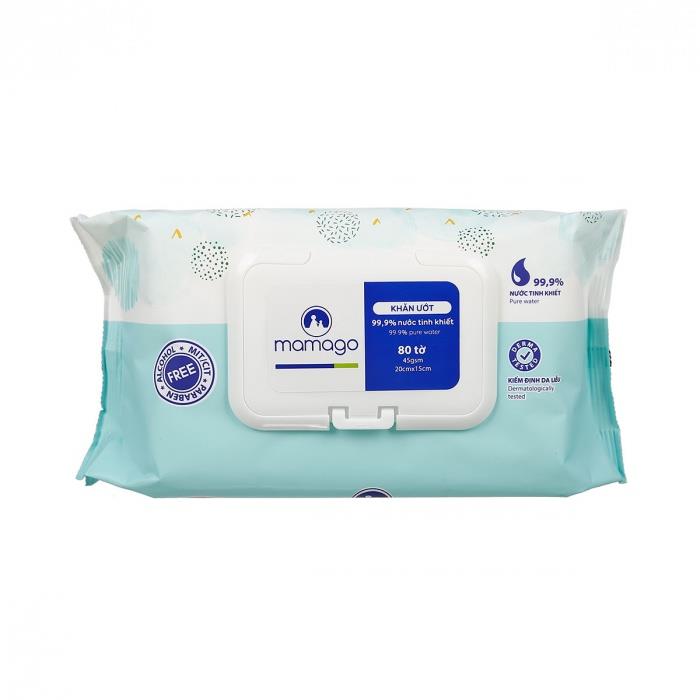 Khăn ướt Mamago 100 tờ/ 80 tờ