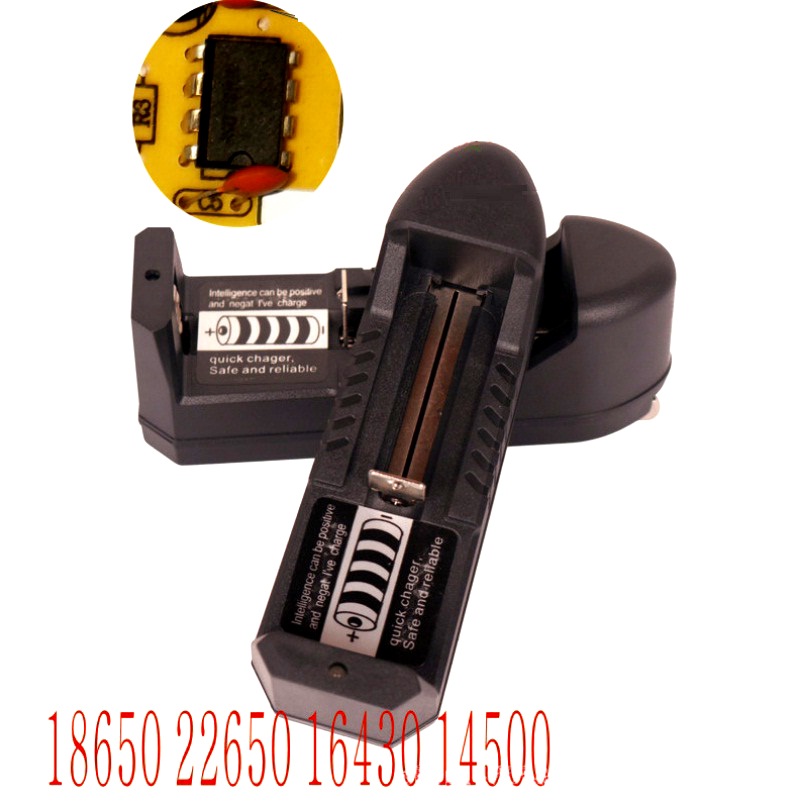 Sạc pin li ion 18650 đơn cho thuoc điện tử và đèn pin - Sạc đơn ( 16340 14500 18350 14000 16650 18500 10440 26650 )