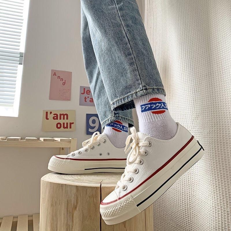 Giày nữ vải giày thể thao nữ Trắng Đế Dày giày sneaker nữ