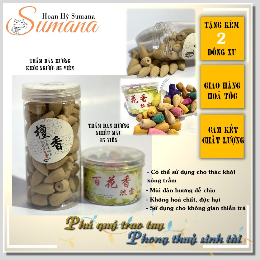 Nhang nụ tháp Trầm Hương khói ngược - Nụ trầm thác khói