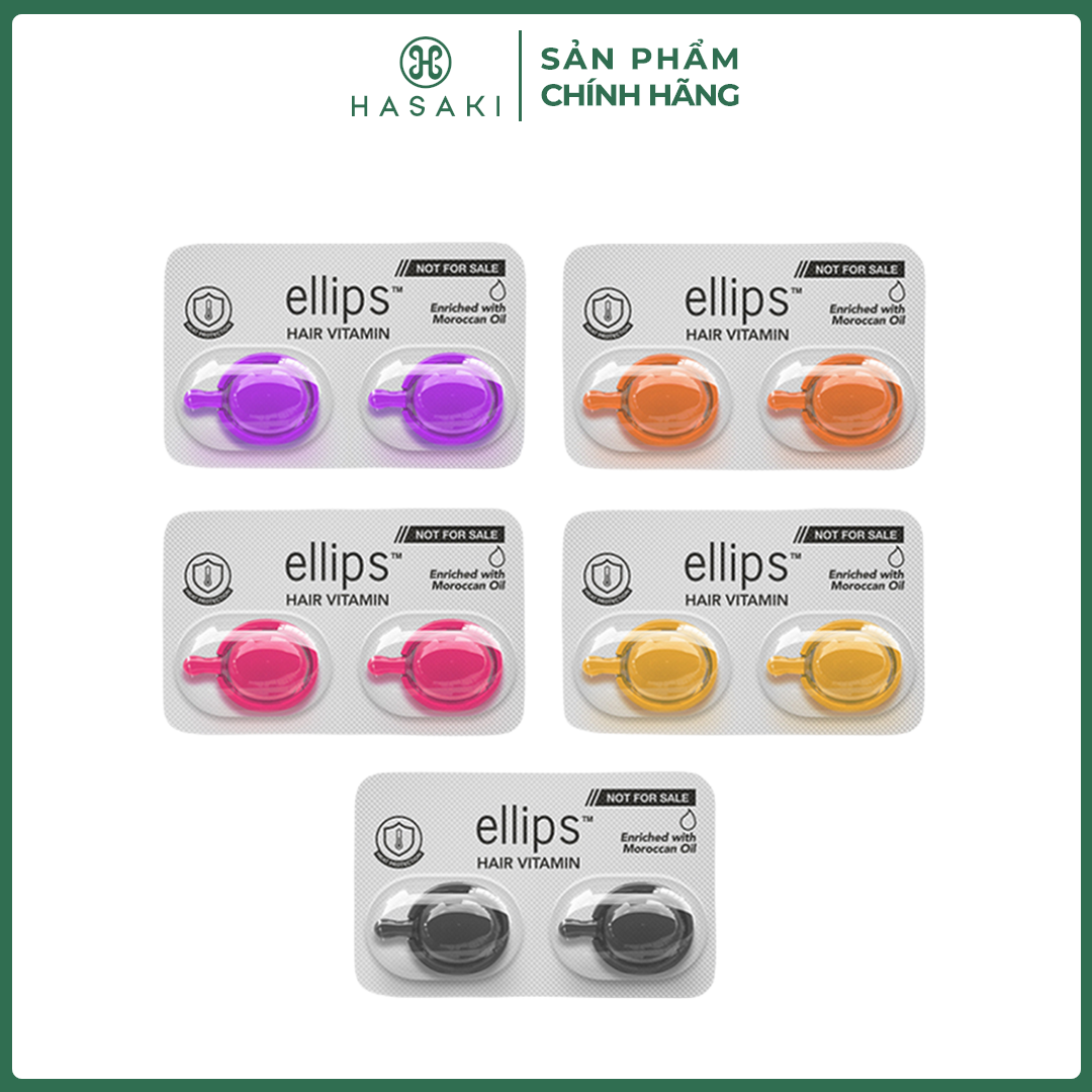 [QUÀ TẶNG KHÔNG BÁN] Serum Dưỡng Tóc Ellips Vitamin 2 Viên (Màu Ngẫu Nhiên) Hasaki Chính Hãng