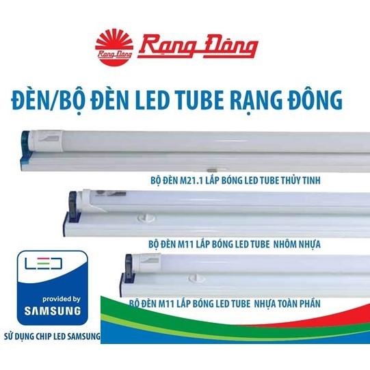 Bộ Đèn LED Tube (Tuýp) T8 18W Rạng Đông Cao Cấp, ChipLED Samsung, 120cm